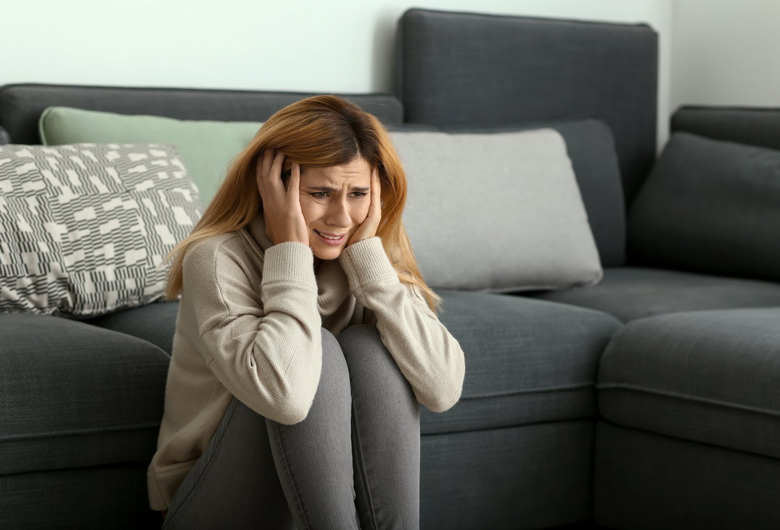 Woman Having a Panic Attack